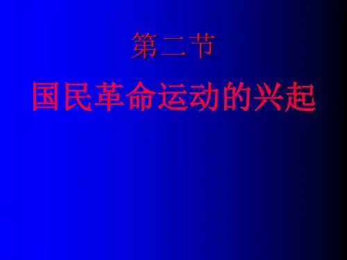 国民革命运动的兴起ppt3 人教版