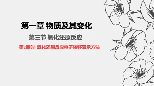 1.32.氧化还原反应电子转移表示方法2024-2025学年高一上学期化学人教版(2019)必修一