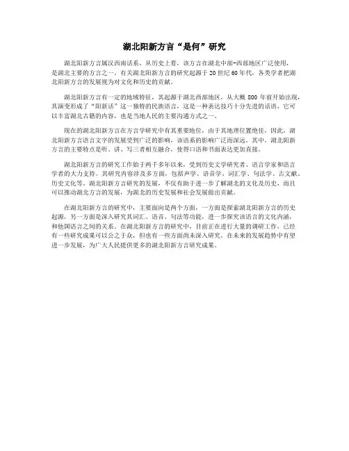 湖北阳新方言“是何”研究