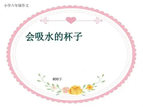 小学六年级作文《会吸水的杯子》800字(共11页PPT)