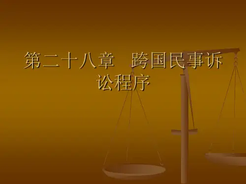 《民事诉讼法》第二十八章   跨国民