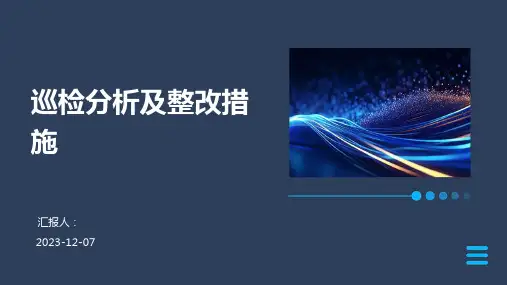 巡检分析及整改措施