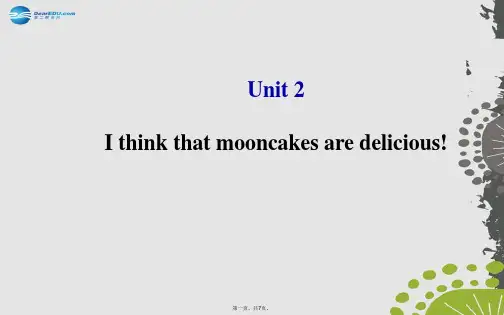 九年级英语全册 Unit 2 I think that mooncakes are deliciou