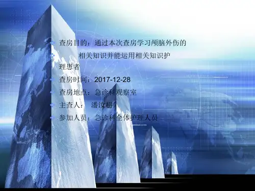 脑外伤护理查房-(1)共17页文档
