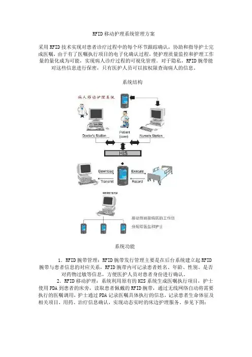 RFID移动护理系统管理方案