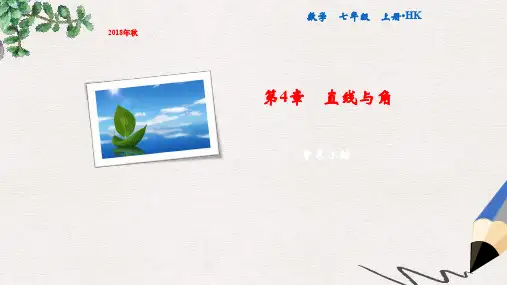 七年级数学上册 第4章 直线与角章末小结课件 (新版)沪科版