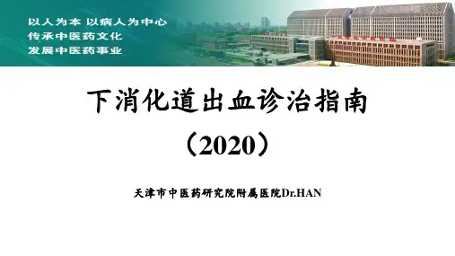 下消化道出血诊治指南(2020)