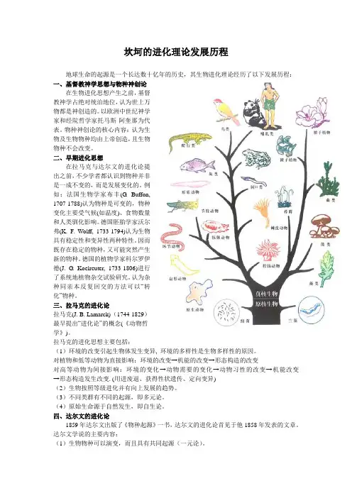 坎坷的进化理论发展历程