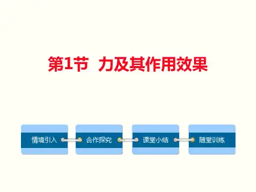 鲁教版八年级物理下册 (力及其作用效果)力和运动教学课件