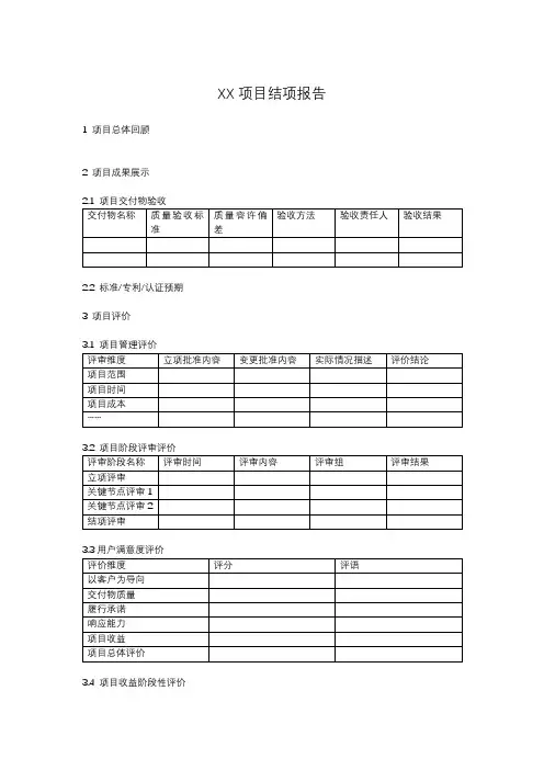 项目结案报告2