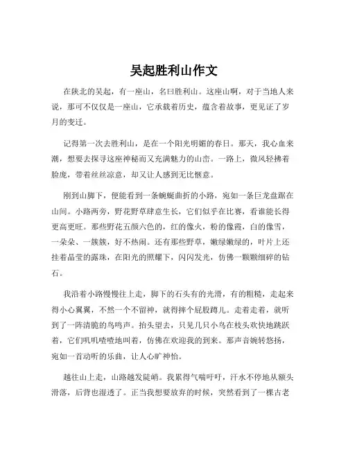 吴起胜利山作文