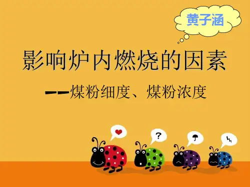 煤粉细度及浓度对炉内燃烧的影响