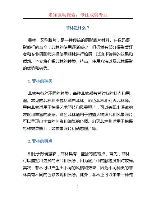 菲林是什么