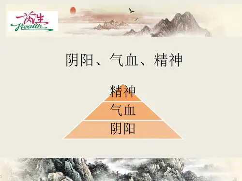 阴阳、气血、精神