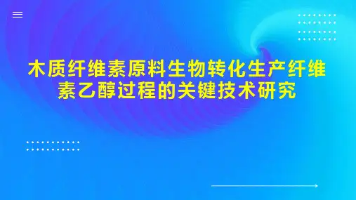 木质纤维素原料生物转化生产纤维素乙醇过程的关键技术研究