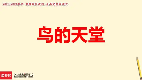 《鸟的天堂》课件(共19张PPT)