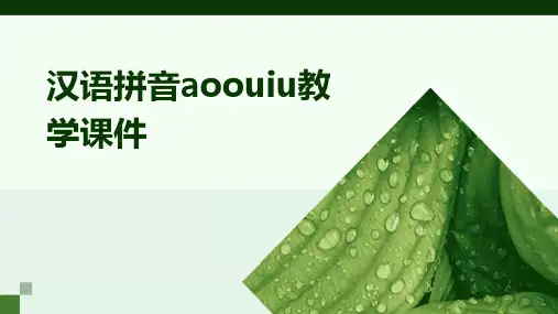 汉语拼音aoouiu教学课件
