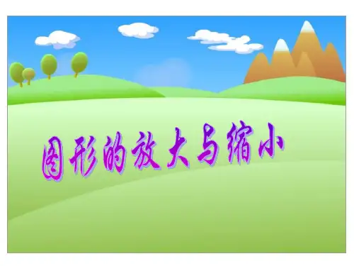 六年级数学下册课件  _ 图形的放大和缩小   苏教版 35张.ppt