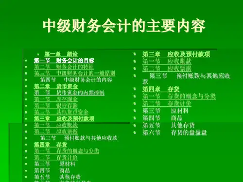 中级财务会计PPT33页