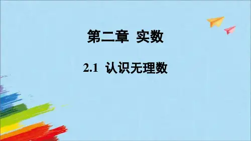 北师大版八年级数学上册 (认识无理数)实数 教学课件
