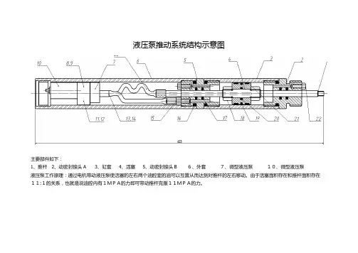 液压推动系统结构示意图