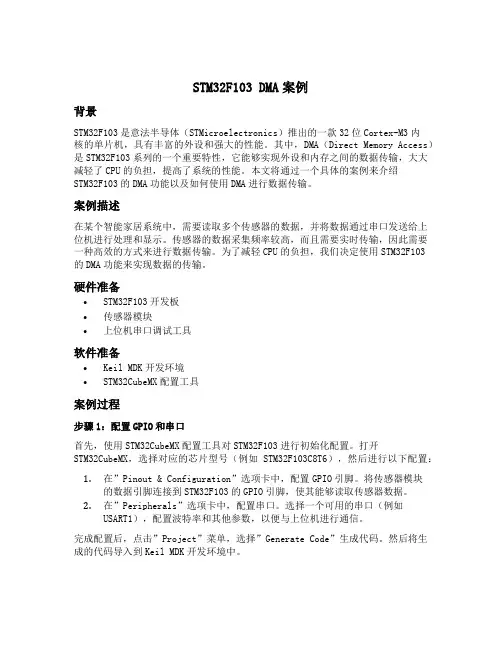 stm32f103 dma案例