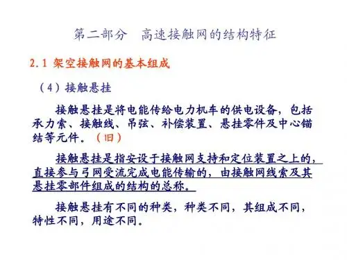 高速铁路接触网-接触悬挂