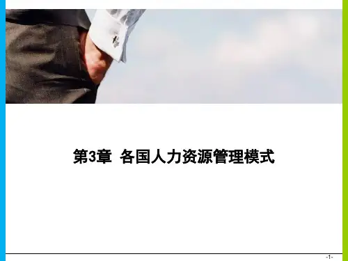 第3章 各国人力资源管理模式