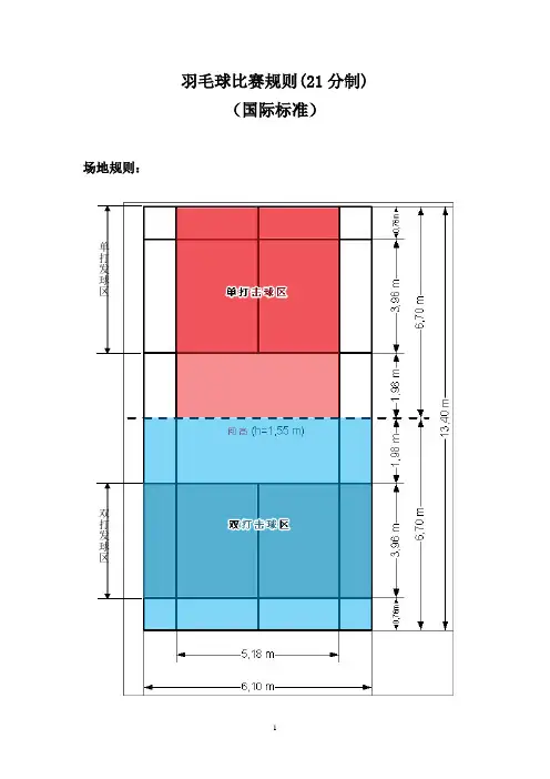羽毛球比赛规则