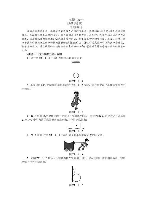 《力的示意图》专题训练