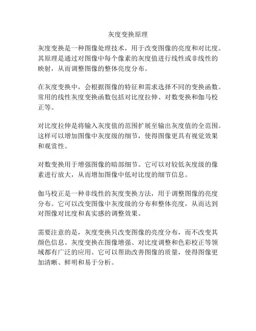 灰度变换原理
