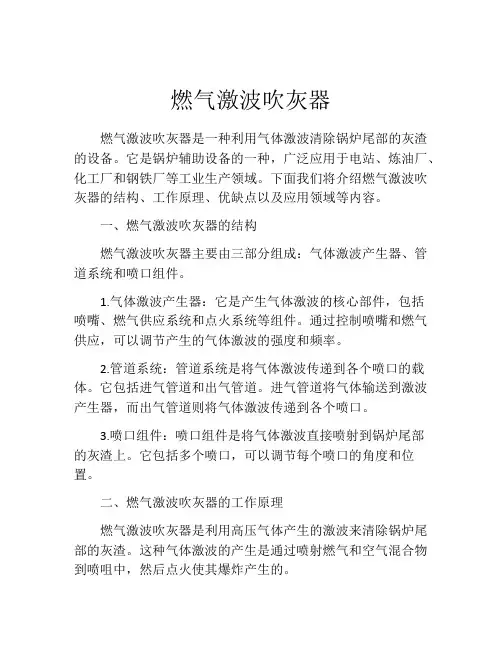 燃气激波吹灰器