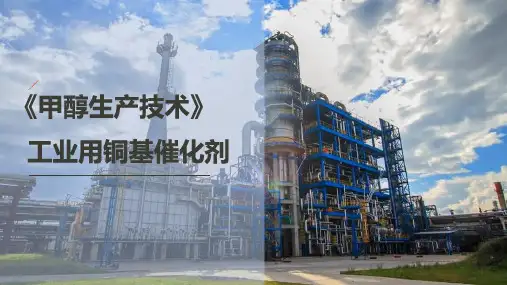 粗甲醇合成—甲醇合成催化剂(煤制甲醇课件)