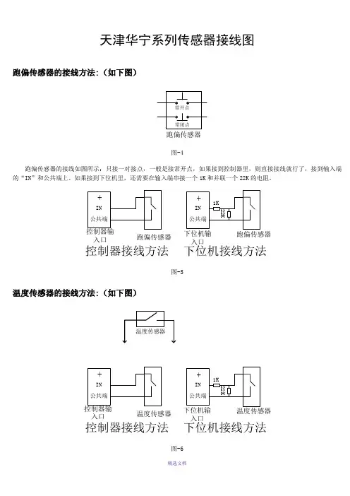 天津华宁系列传感器接线图