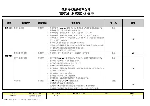 TIPTOPGenero版开发计划书-鼎捷软件