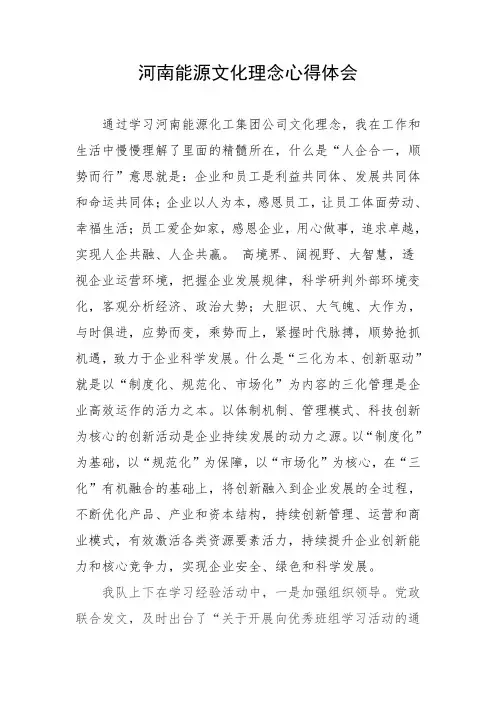 河南能源文化理念心得体会 (8)