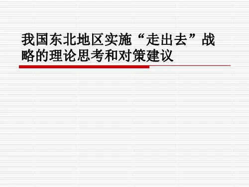 我国实施“走出去”战略理论思考与对策建议(ppt 21页)