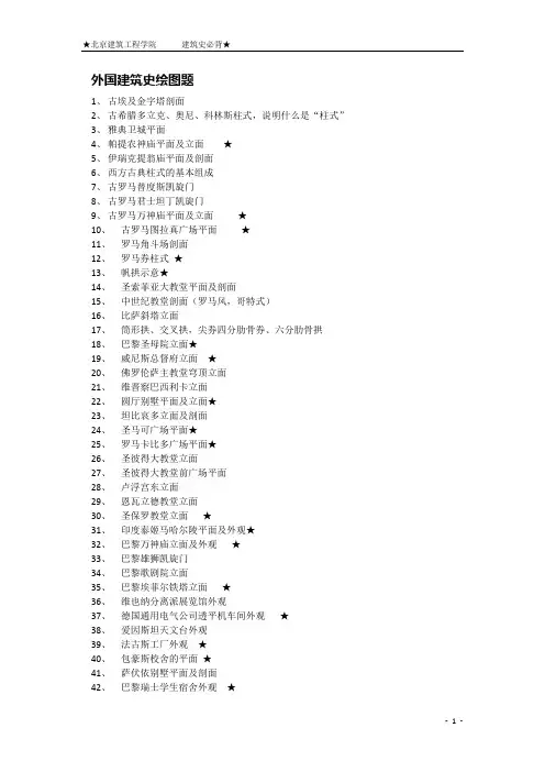 M144北京建筑大学快题考研-绘图题