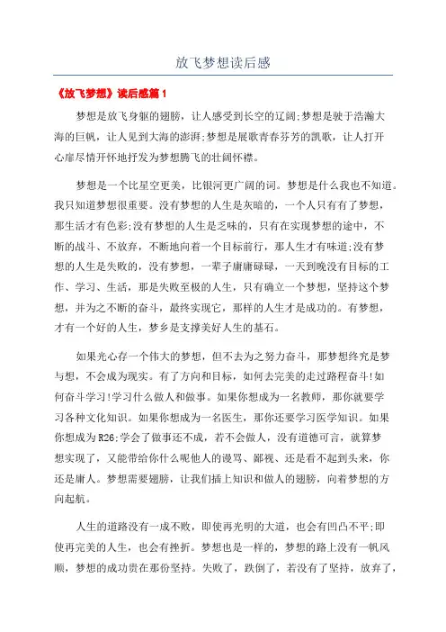 放飞梦想读后感