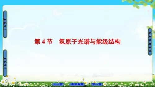鲁科版物理选修3-5课件：第2章 第4节 氢原子光谱与能级结构