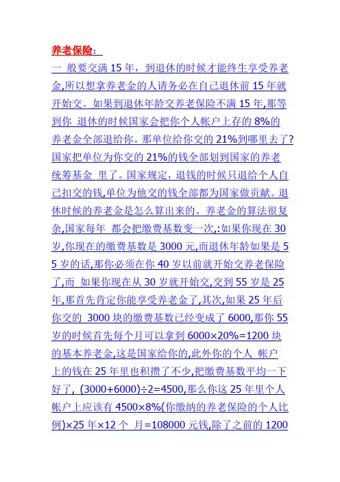 五险一金详解 求职必读