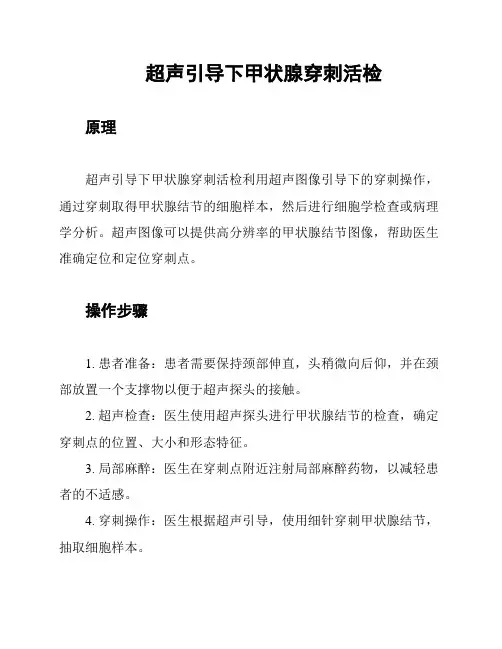 超声引导下甲状腺穿刺活检