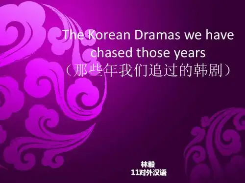 终极韩剧介绍