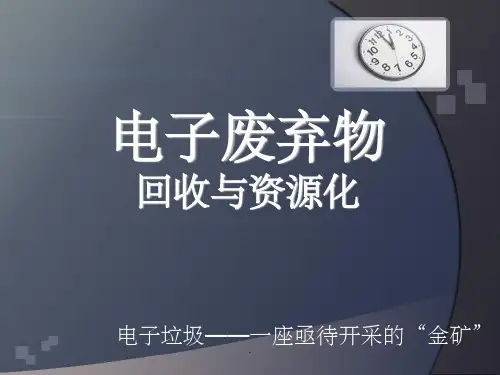 电子垃圾的回收与资源化利用ppt精选课件