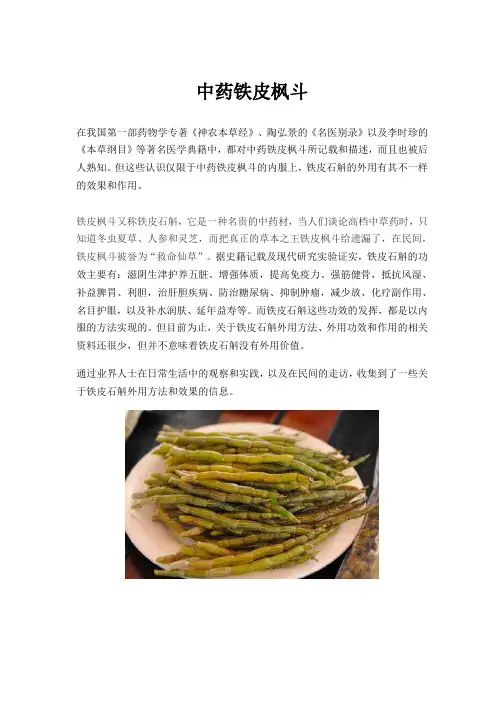 中药铁皮枫斗