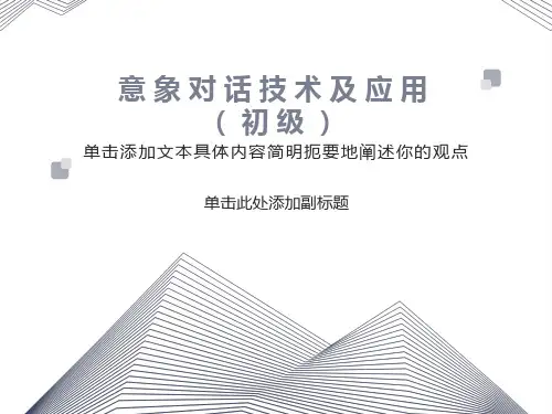 意象对话技术初级新