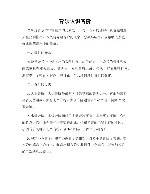 音乐认识音阶