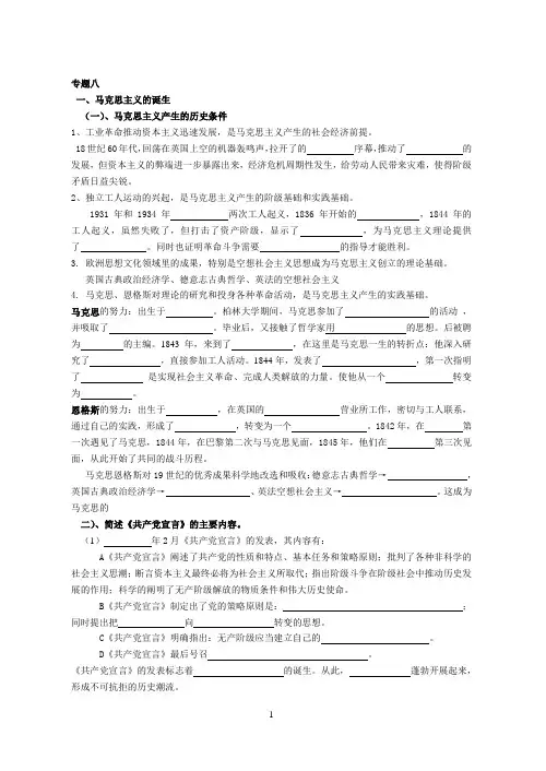 马克思主义的诞生