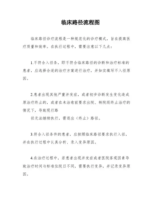 临床路径流程图