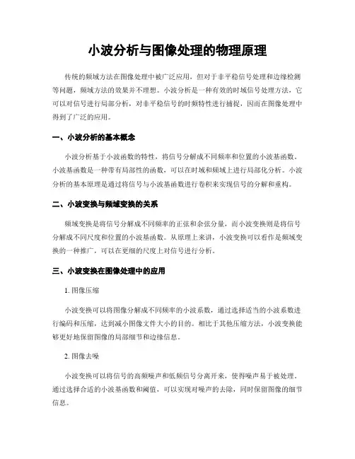 小波分析与图像处理的物理原理